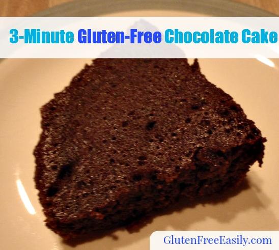 3-Minute Chocolate Cake (Gluten Free)