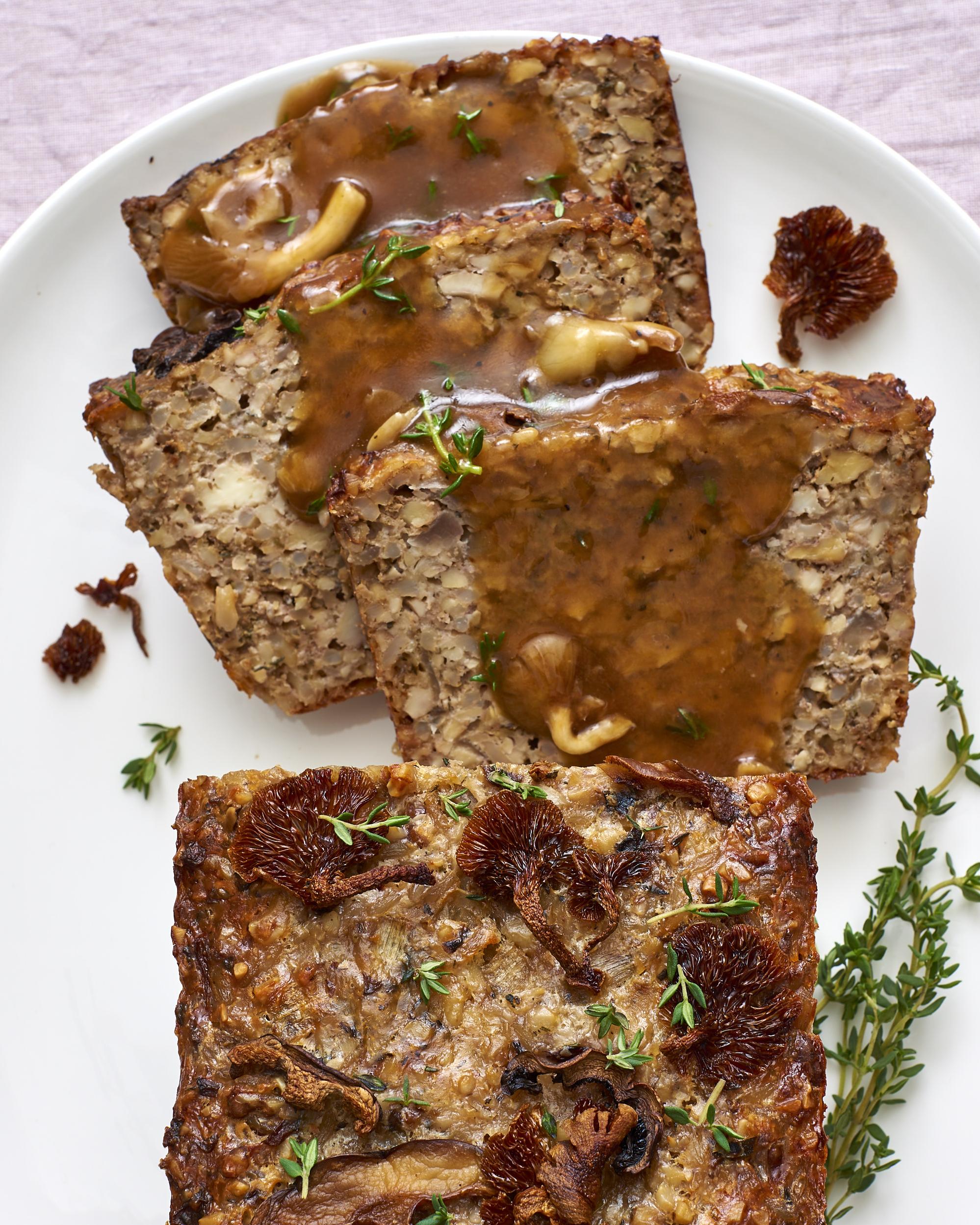  A hearty, flavorful, and gluten-free mushroom nut loaf.
