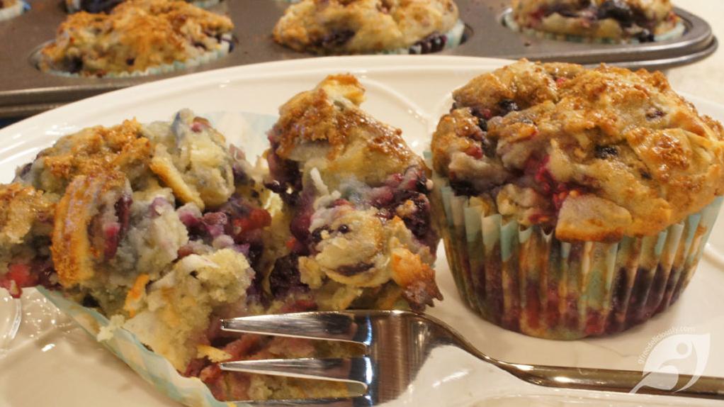  A triple threat of coconut makes these muffins oh so tasty.