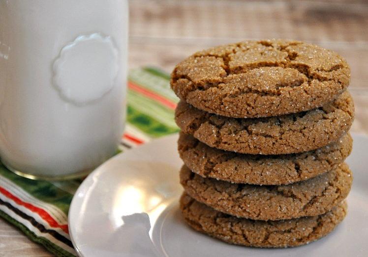 A warm, spicy aroma fills the air as these gluten-free gingersnaps bake in the oven.