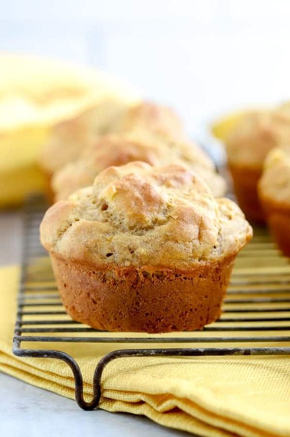 Add some color to your day with these fresh fruit muffins.
