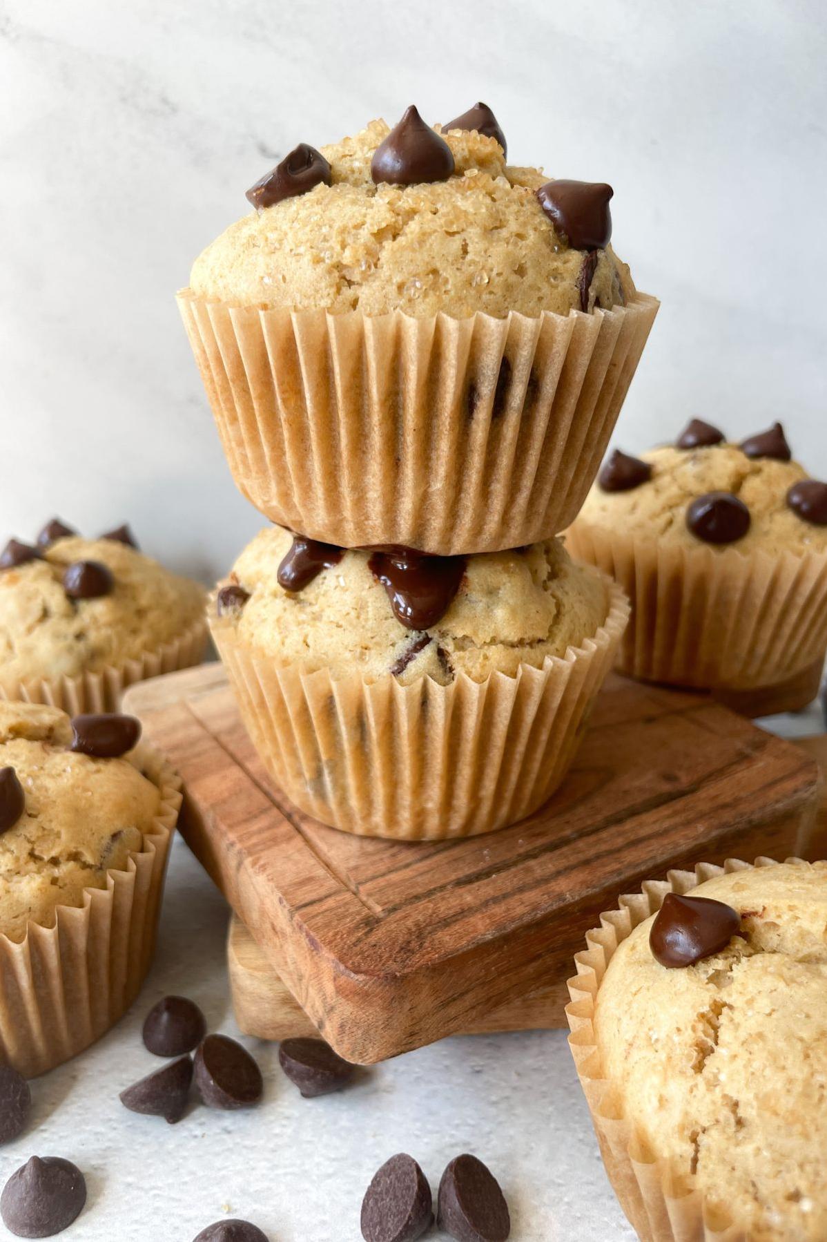  Add your favorite mix-ins, from chocolate chips to blueberries, to customize your muffins.