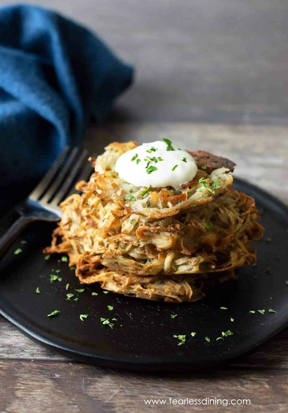  All the comfort of a traditional latke, without the gluten.