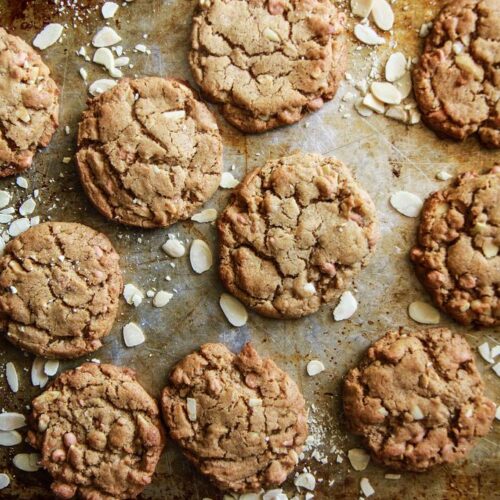 Almond Butterscotch Cookies (Gluten Free)