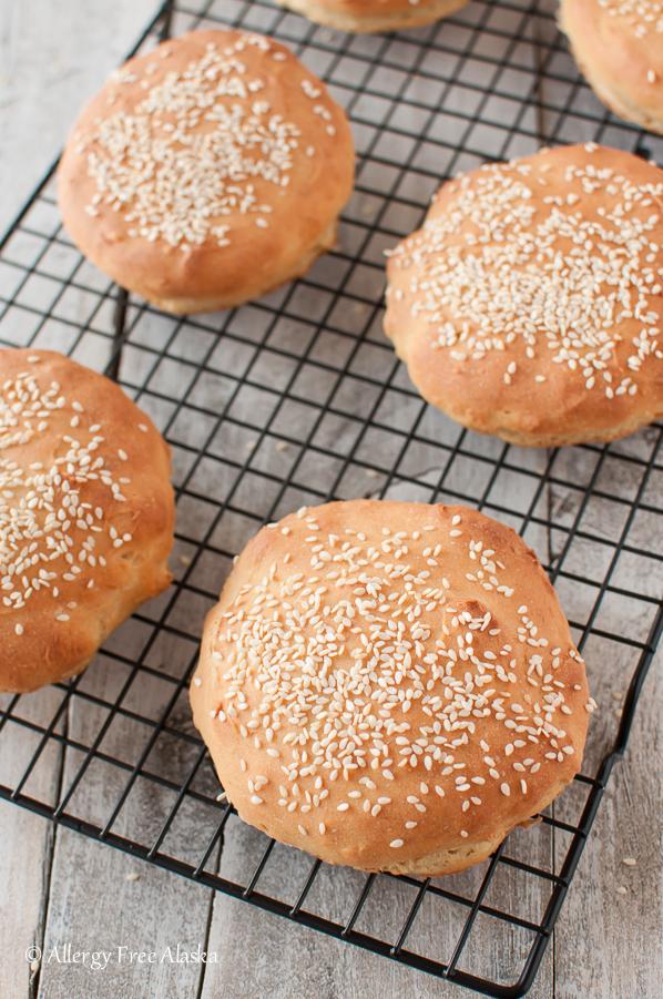  Bite into these delicious gluten-free hamburger buns!