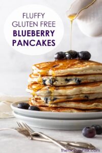 Blueberry Pancakes (Gluten Free and Low Sugar)