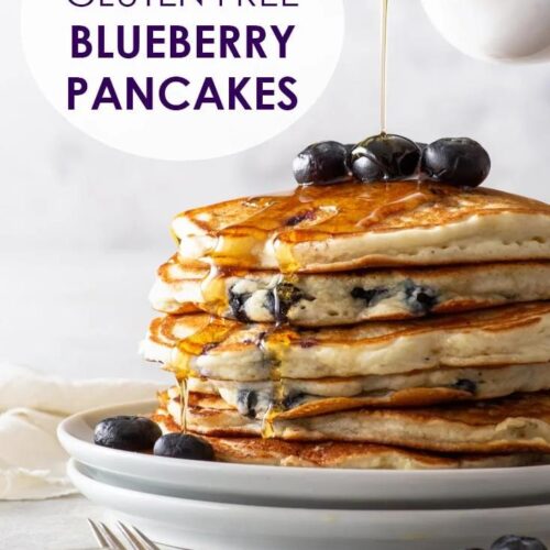 Blueberry Pancakes (Gluten Free and Low Sugar)