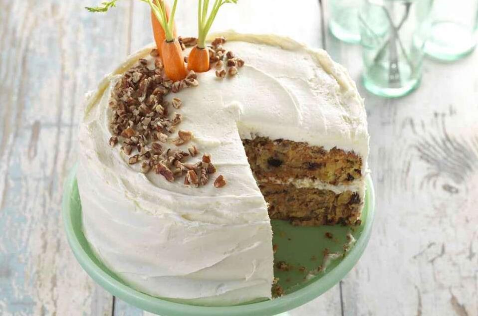 Carrot Cake With Cream Cheese Frosting - Gluten Free