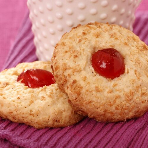 Cherry Coconut Biscuits - Gluten Free