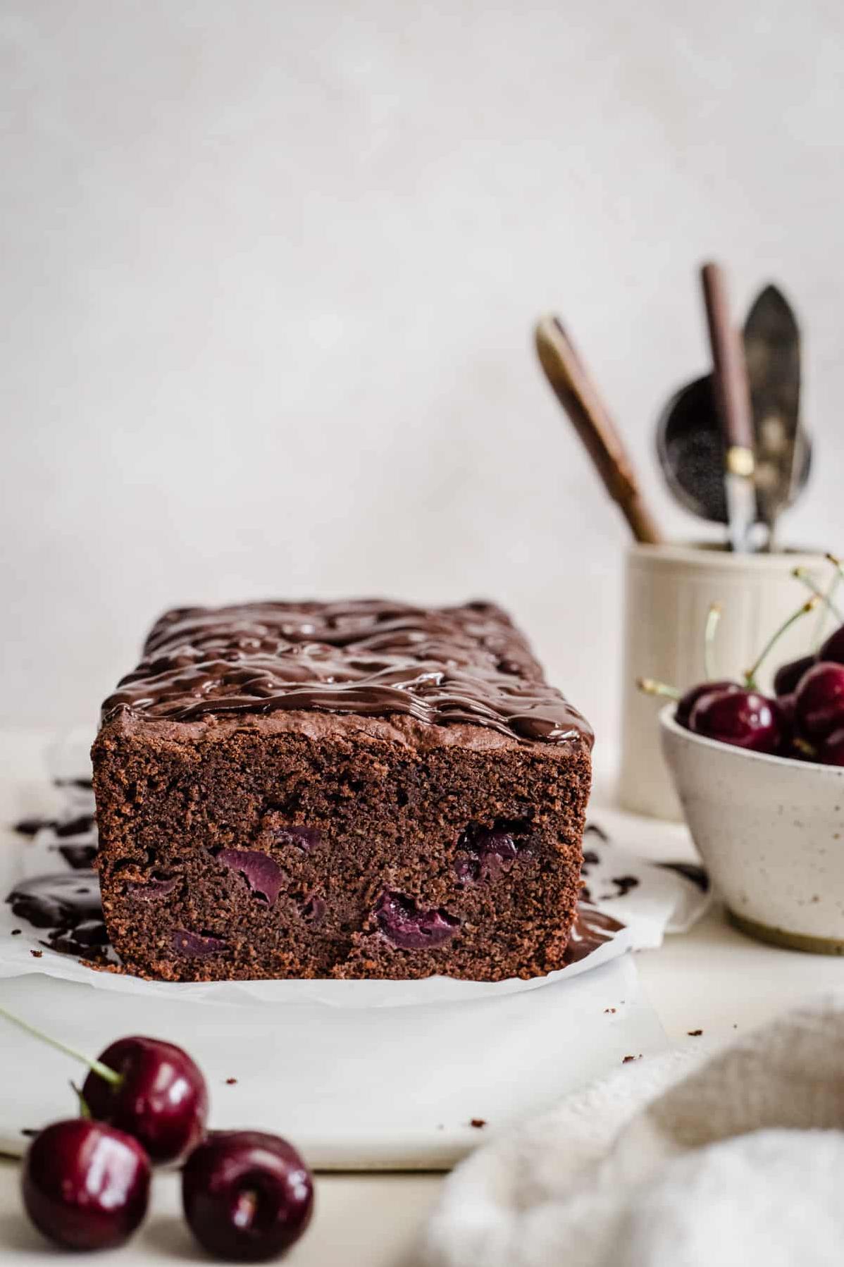  Chocolate and cherry are a match made in heaven in this cake.