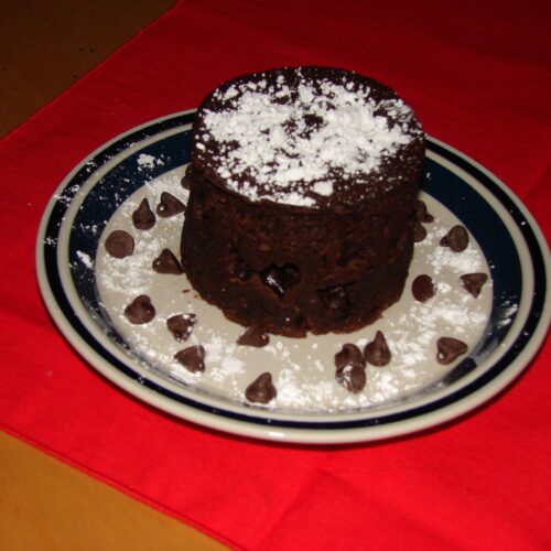 Chocolate Cake in a Cup- Gluten Free Style