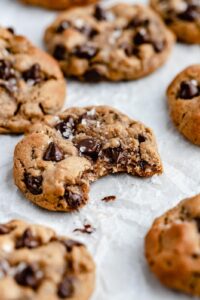 Chocolate Gluten Free Low Sugar Peanut Butter Cookies