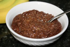 Chocolate Monkey Oatmeal (For One - Gluten Free)