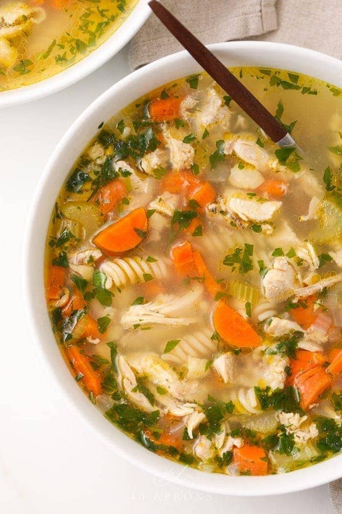  Cozy up with a bowl of this comforting soup on a chilly day.
