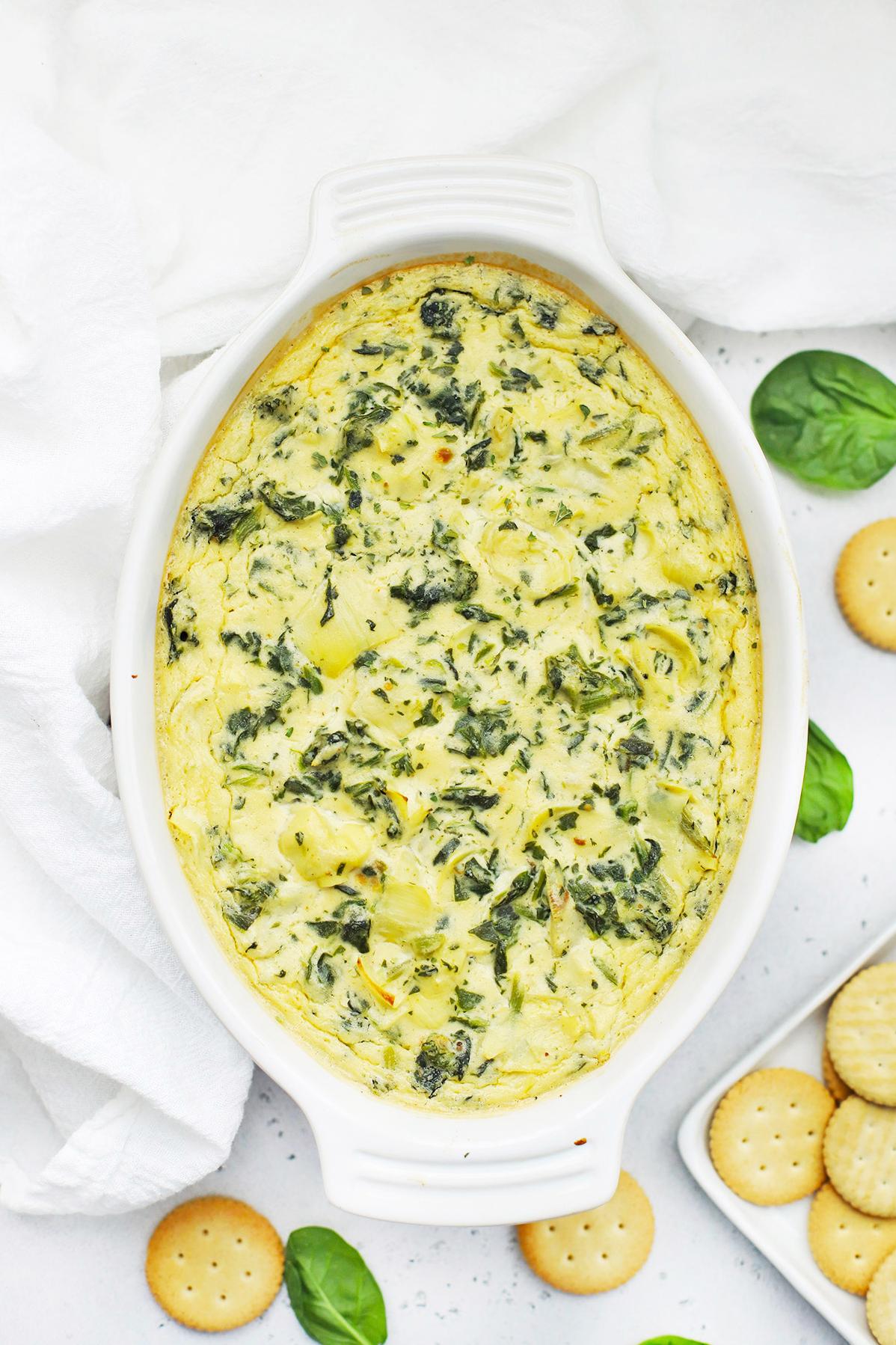  Creamy, dreamy Artichoke Dip without the dairy? Yes, please!