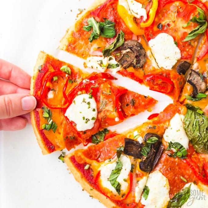  Crispy, cheesy, and gluten-free - this pizza has it all!