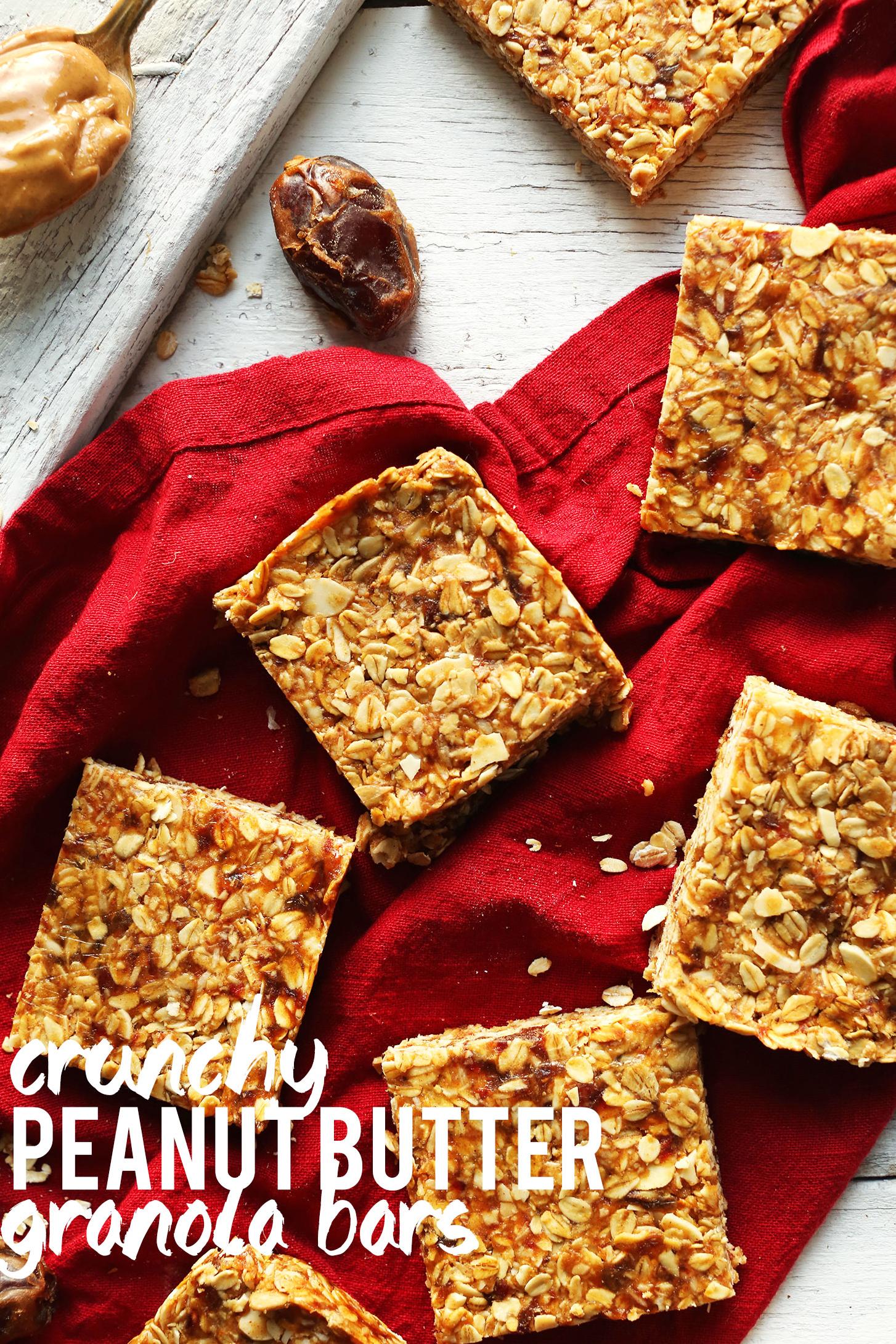  Crunchy and nutty, these granola bars are sure to be a crowd pleaser