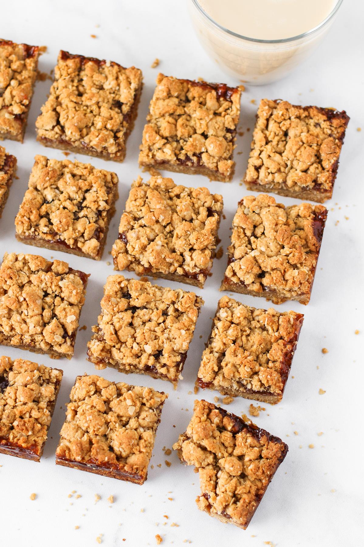  Cut these bars into bite-sized pieces for a perfect quick snack option, any time.