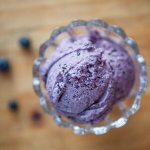 Dairy Free Blueberry Ice Cream