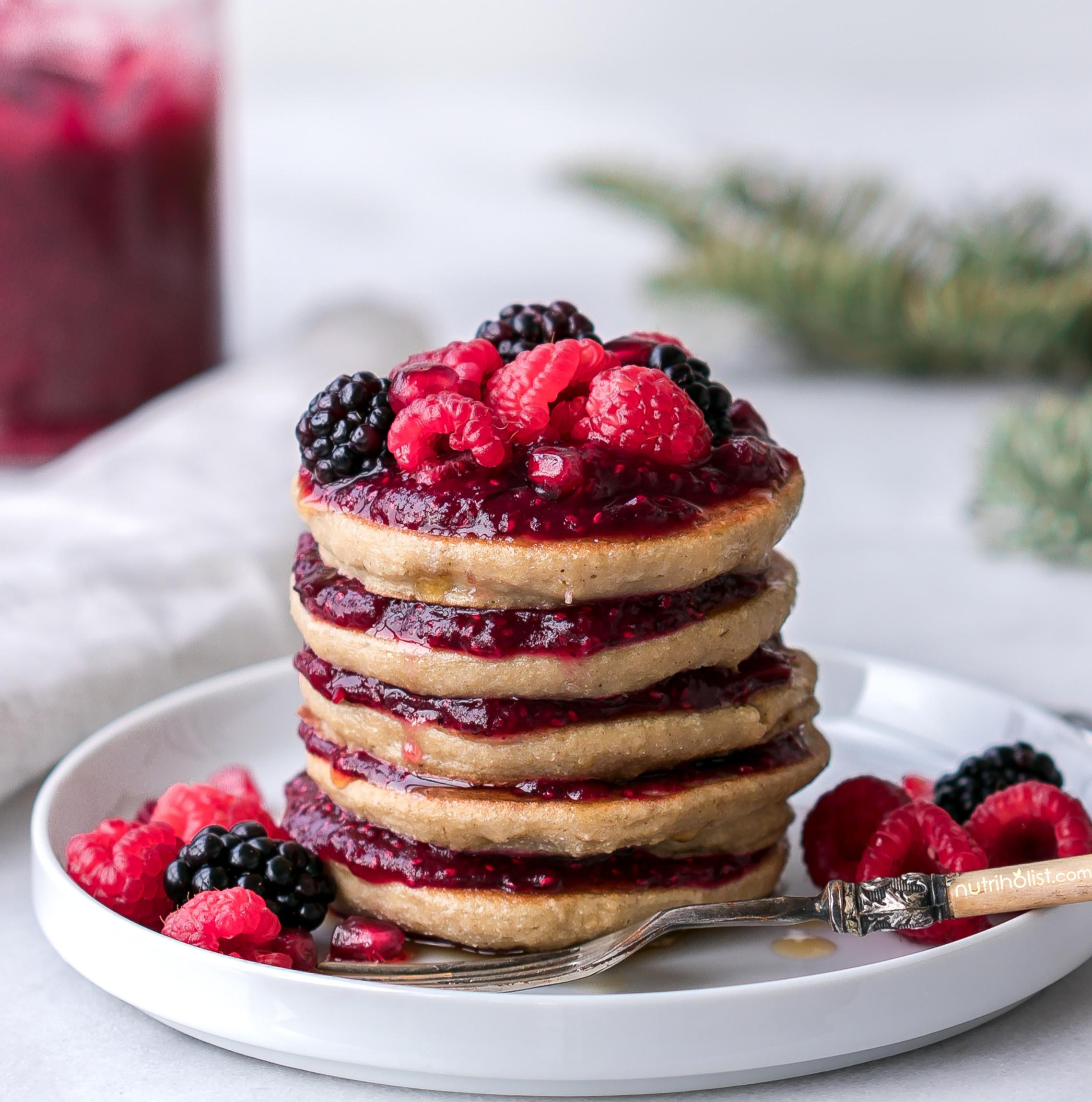  Dig in to these delicious gluten-free quinoa pancakes!