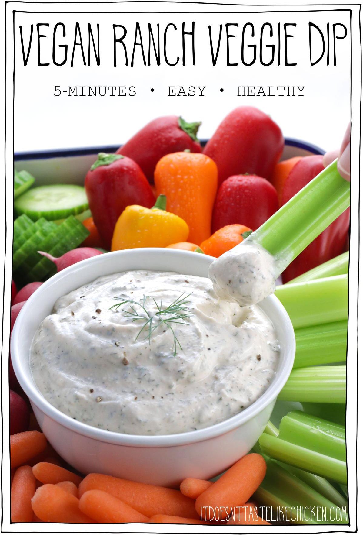  Dip into healthy flavors with this creamy veggie dip!