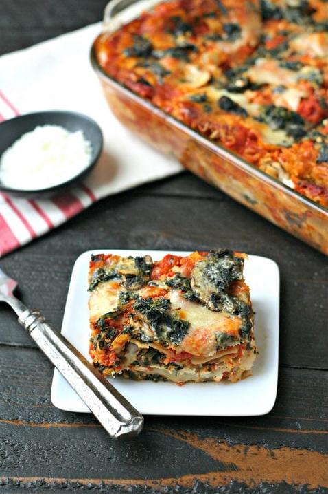  Don't let a busy schedule keep you from enjoying a delicious and wholesome meal. This gluten-free lasagna can be prepped ahead of time and baked when ready to serve.
