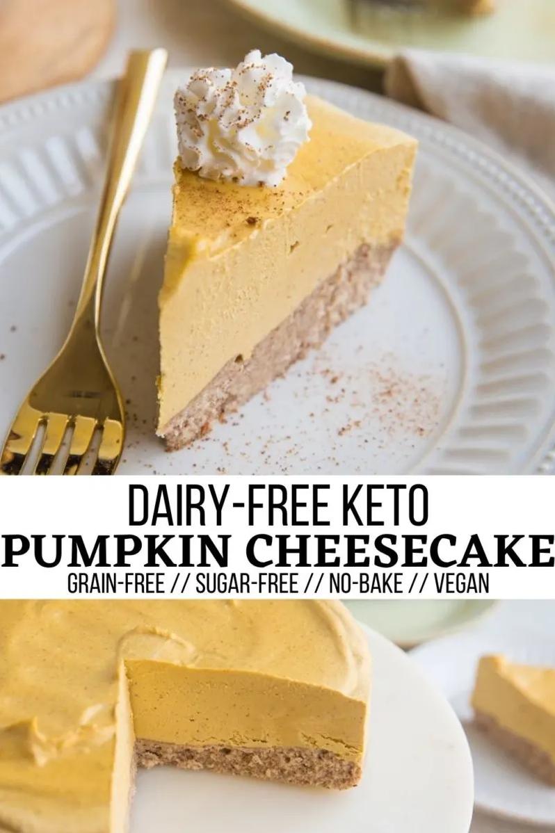  Don't let a lactose intolerance stop you from enjoying a slice of pumpkin cheesecake heaven.