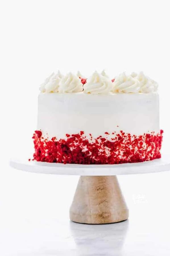 Easy Gluten Free Red White & Blue Velvet Cake With Homemade