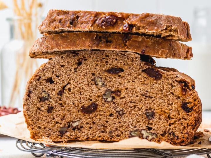  Every bite of this pecan raisin bread is a celebration of health and flavor!