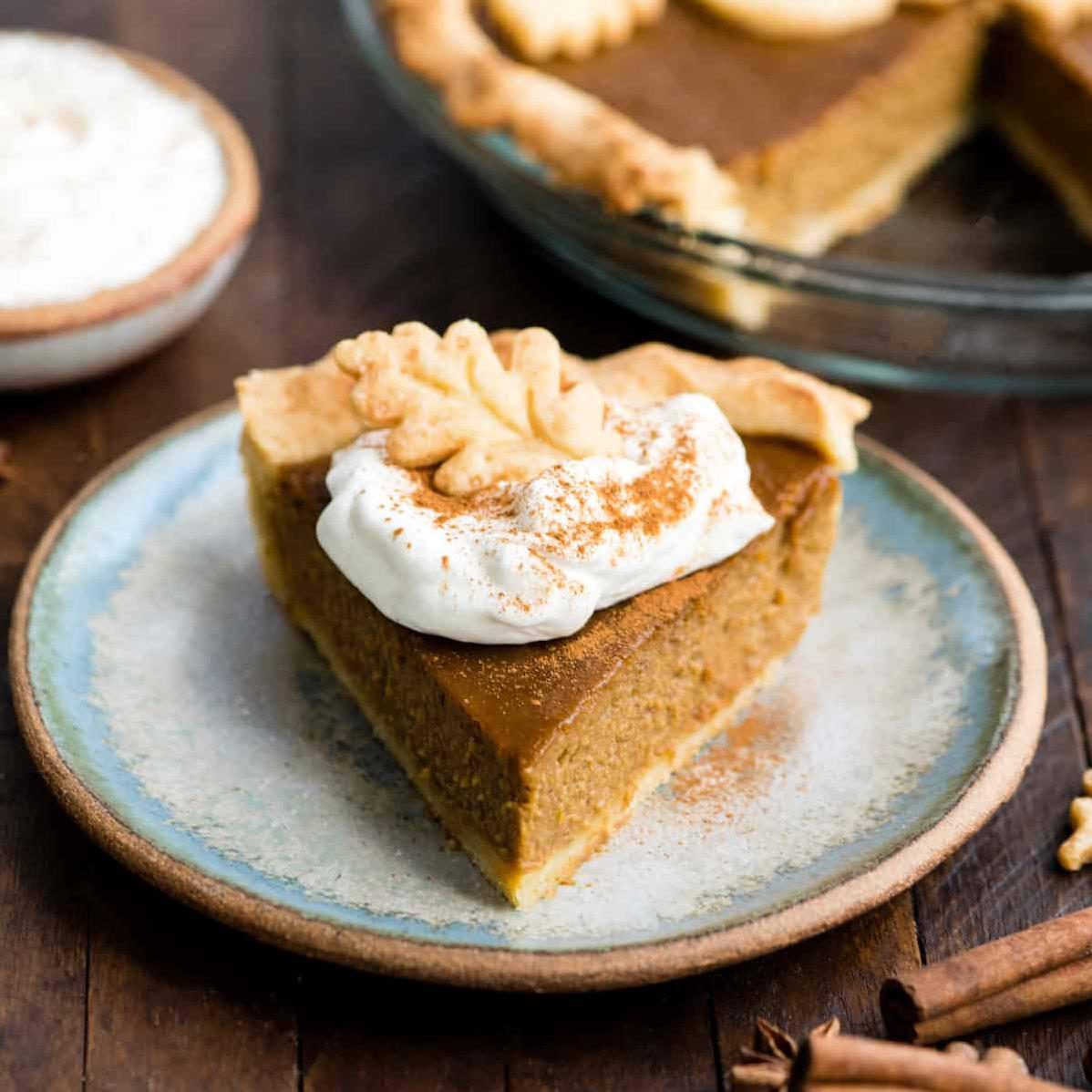  Fall in love with this soy-free, vegan and dairy-free pumpkin pie!