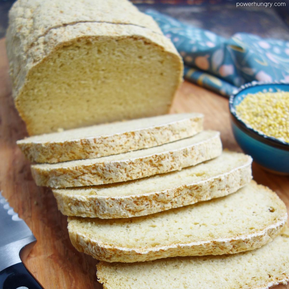 Fresh out of the oven, this dairy-free millet bread is a warm and comforting treat.