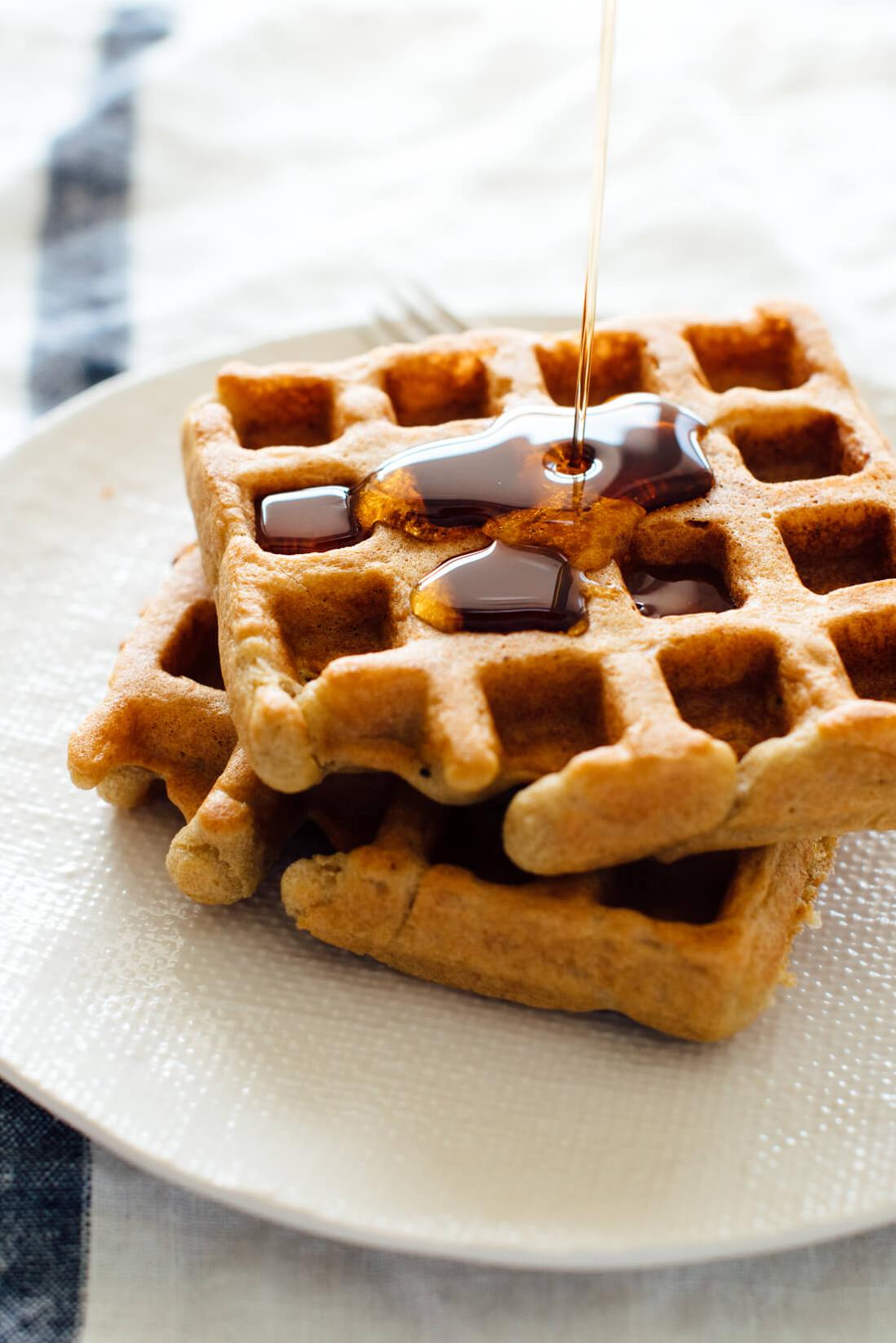  Get cozy with a plate of gluten-free waffles on a cool morning.