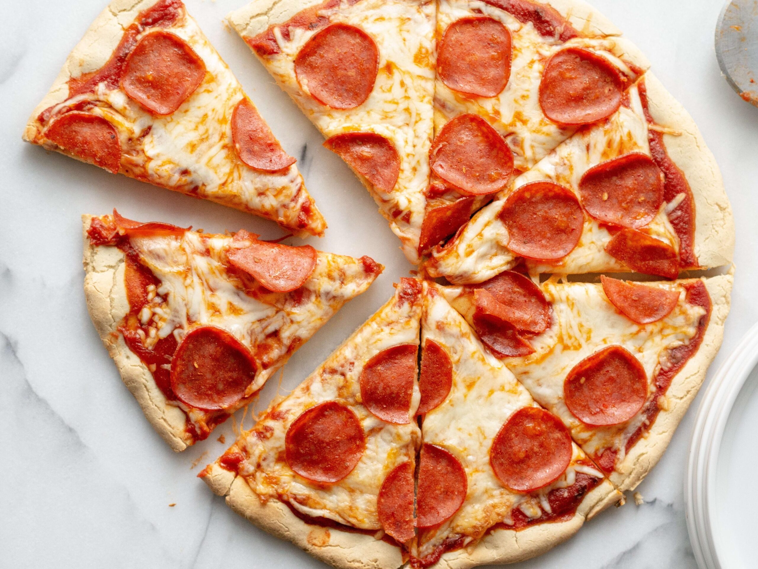  Get creative with your toppings and make this pizza your own.