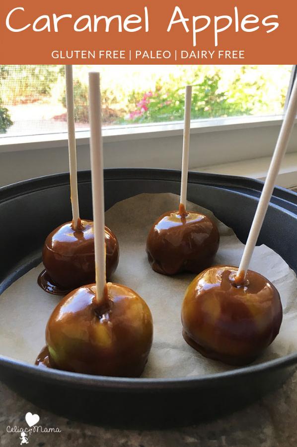  Get ready for some fall vibes with these gluten-free caramel apples!