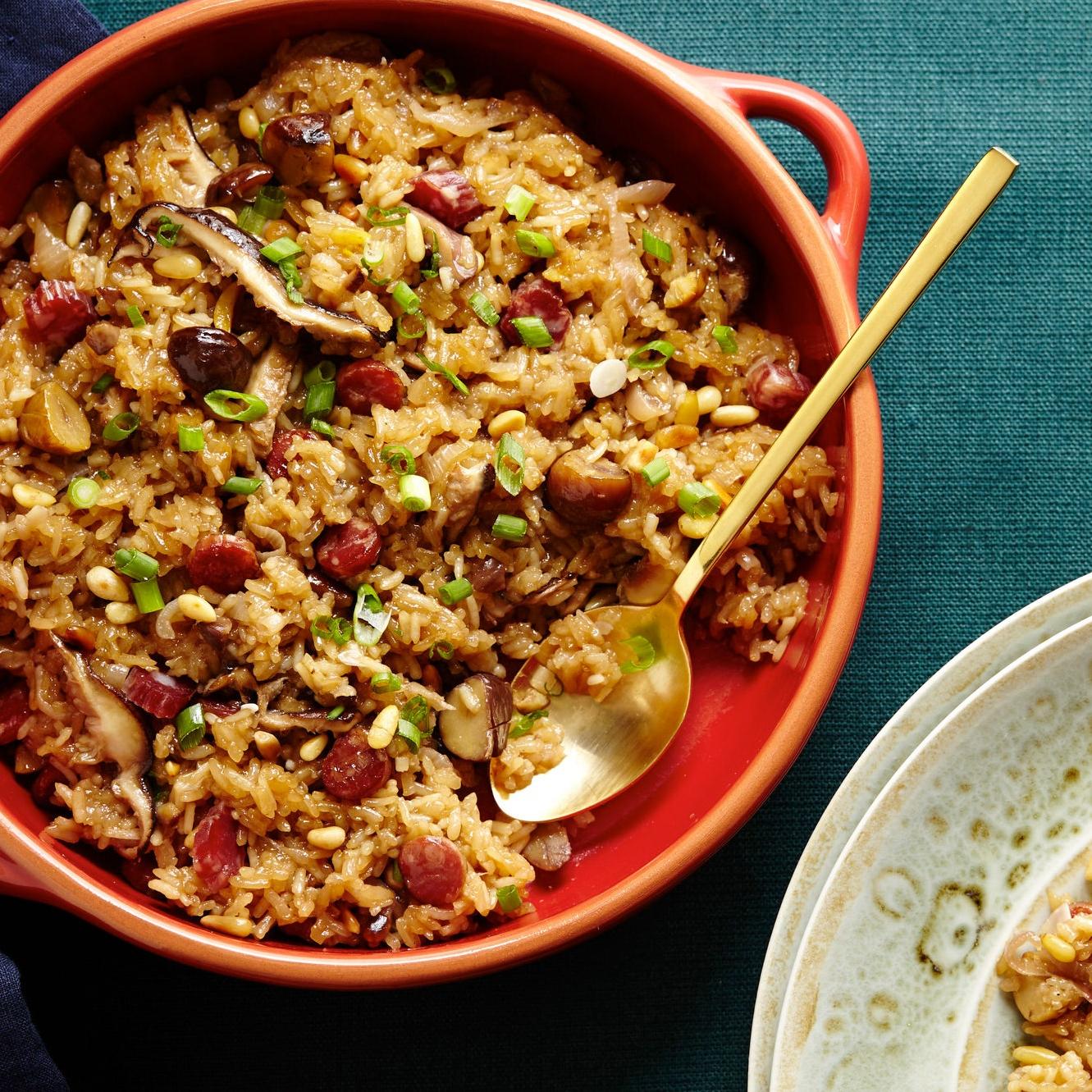  Get ready to fall in love with hearty brown rice, earthy mushrooms, and sweet chestnuts.