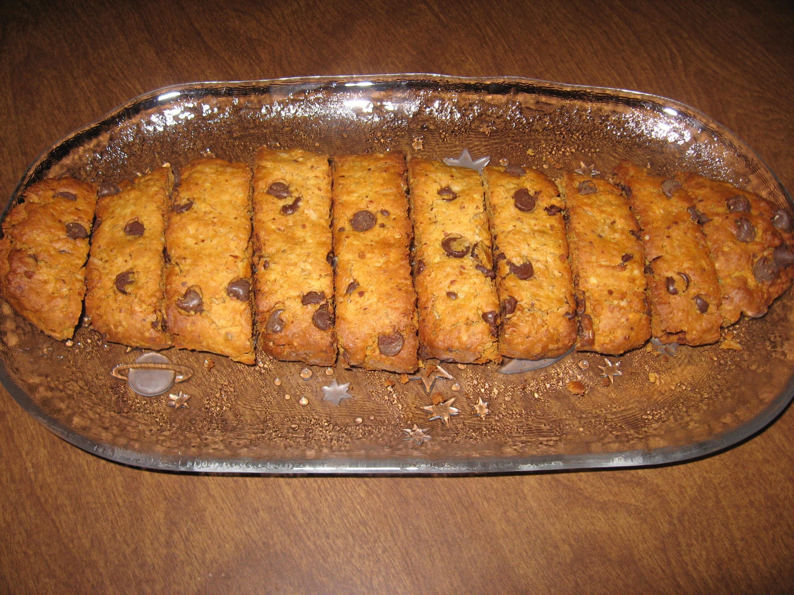  Get ready to fall in love with these crunchy gluten-free chocolate chip biscotti!