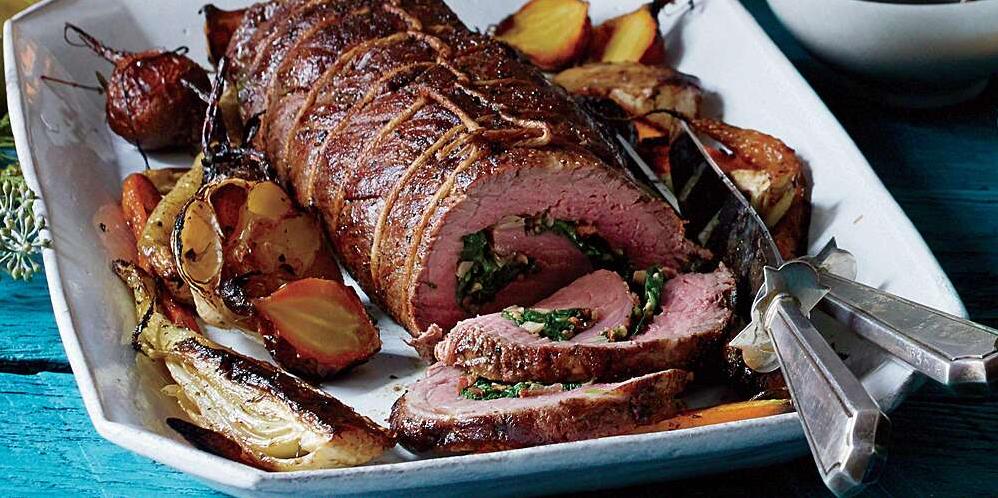  Get ready to impress your guests with this gluten-free stuffed tenderloin of beef.