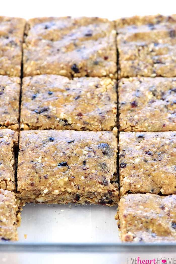  Get that extra boost of energy and fuel up your day with these delicious bars.
