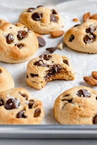 Gluten Free Almond and Choc Chip Cookies