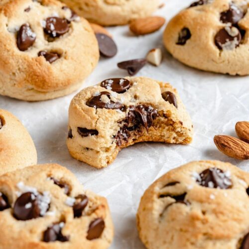 Gluten Free Almond and Choc Chip Cookies