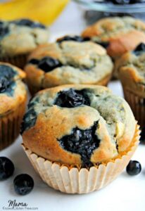 Gluten Free and Dairy Free Blueberry Muffins