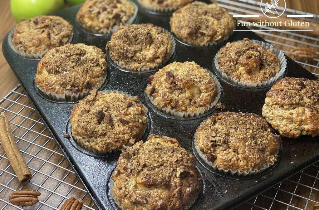 Delicious Gluten-Free Apple Cinnamon Pecan Muffins Recipe