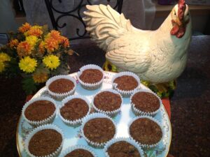 Gluten Free Applesauce Raisin Spice Muffins