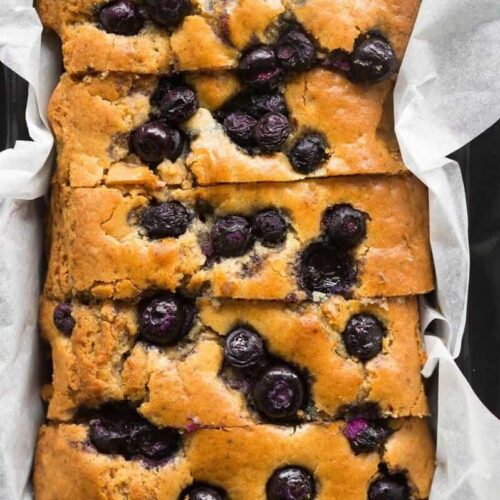 Gluten Free Banana, Pecan and Blueberry Bread