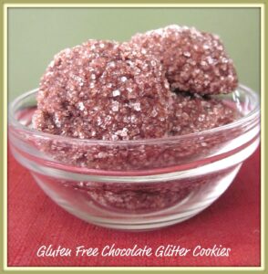 Gluten Free Chocolate Glitter Cookies