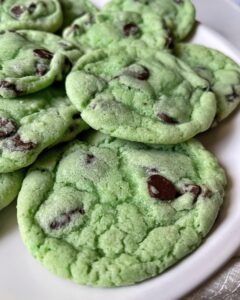 Gluten Free Chocolate Mint Chip Cookies