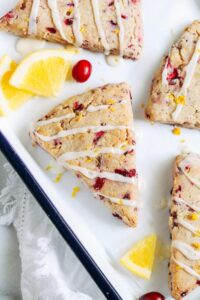 Gluten Free Cranberry Orange Scones