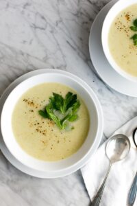 Gluten Free Cream of Kumara & Celery Soup