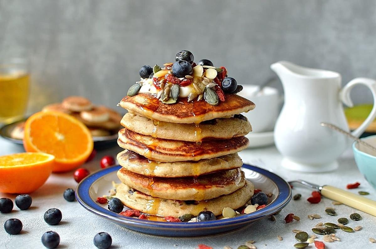  Gluten-free doesn't mean flavor-free--these pancakes are bursting with taste.