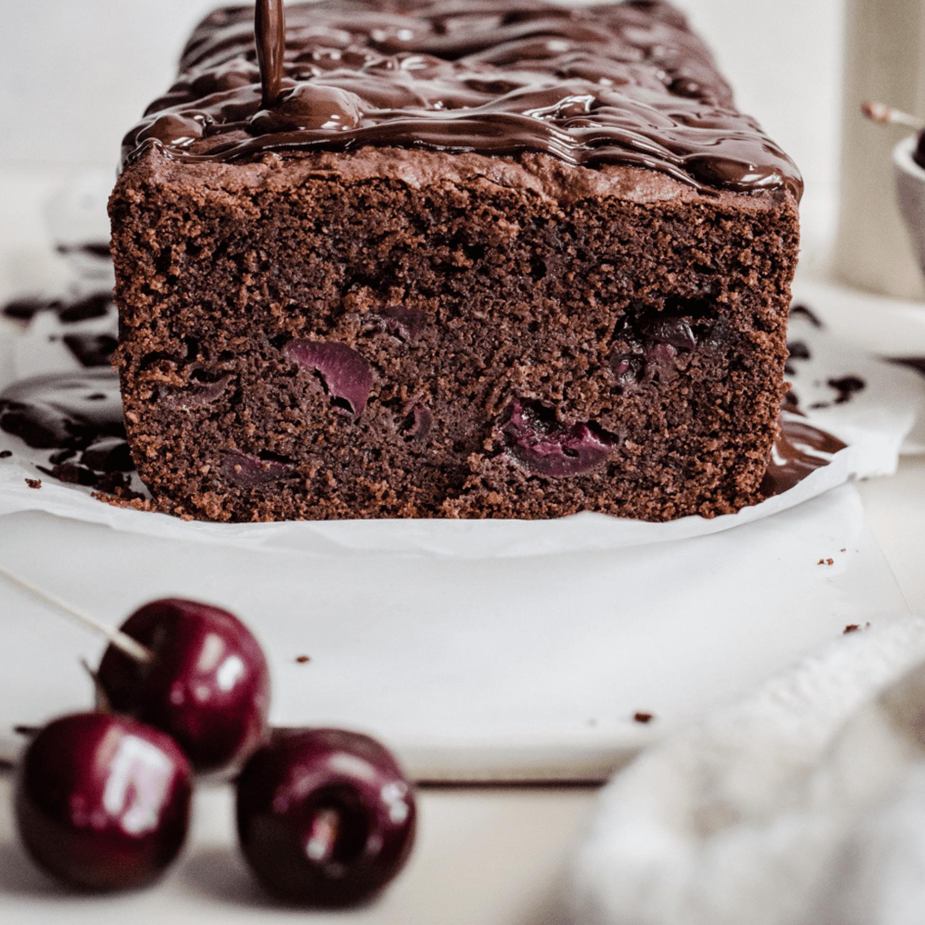 Perfectly Moist and Decadent Chocolate Cherry Cake